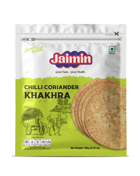 Jaimin Chilli Coriander Khakhra - 180gm