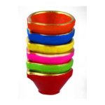 COLOUR CLAY DIYA 6 PCS - (PK-48)