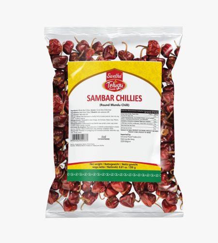 Telugu Foods Round Sambar /Mundu Chilli - 250 Gms