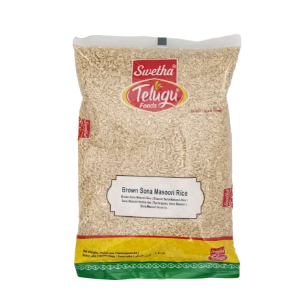 Telugu Food Brown Sona Masoori Rice - 1kg
