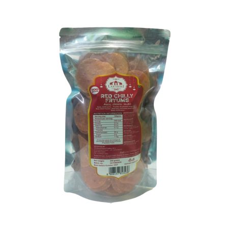 Lakshmi Red Chilli (Vadagam) Fryums - 200g