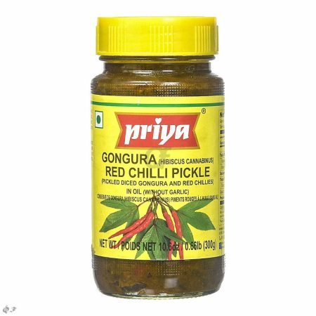 Priya Gongura Red Chilli Pickle - 300g