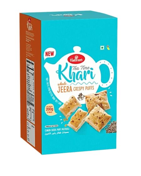 Haldiram's Tea Time Khari Whole ( Jeera ) Crispy Puff 400g