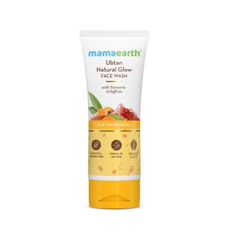 Mamaearth Ubtan Natural Glow Face Wash with Turmeric & Saffron 100ml