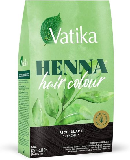 Vatika Rich Black Henna Hair Colour 60g