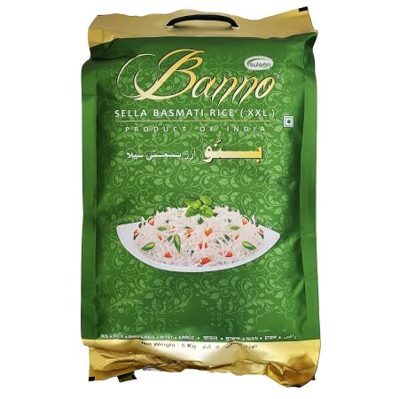 Banno Sella Parboiled Basmati Rice 5kg