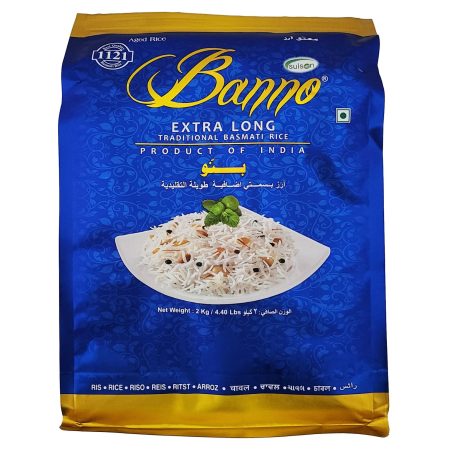 Banno Extra Long Basmati Rice 2kg