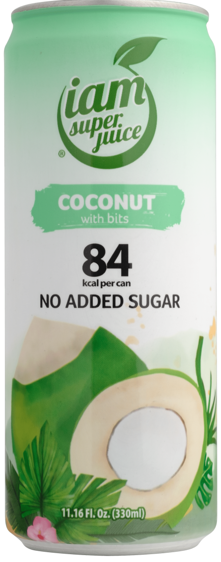 Iam Super Juice Coconut With Bits No Added Sugar 330ml