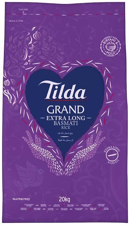 Tilda Grand Extra Long Basmati Rice 20kg